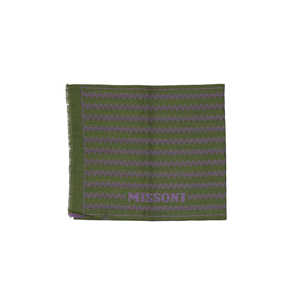 Missoni Green Wool Scarf