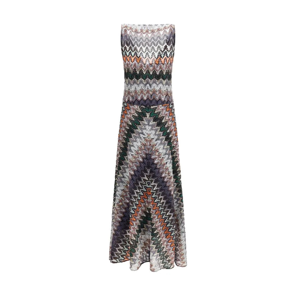 Missoni Multicolor Polyester Long Dress - IT44 | L