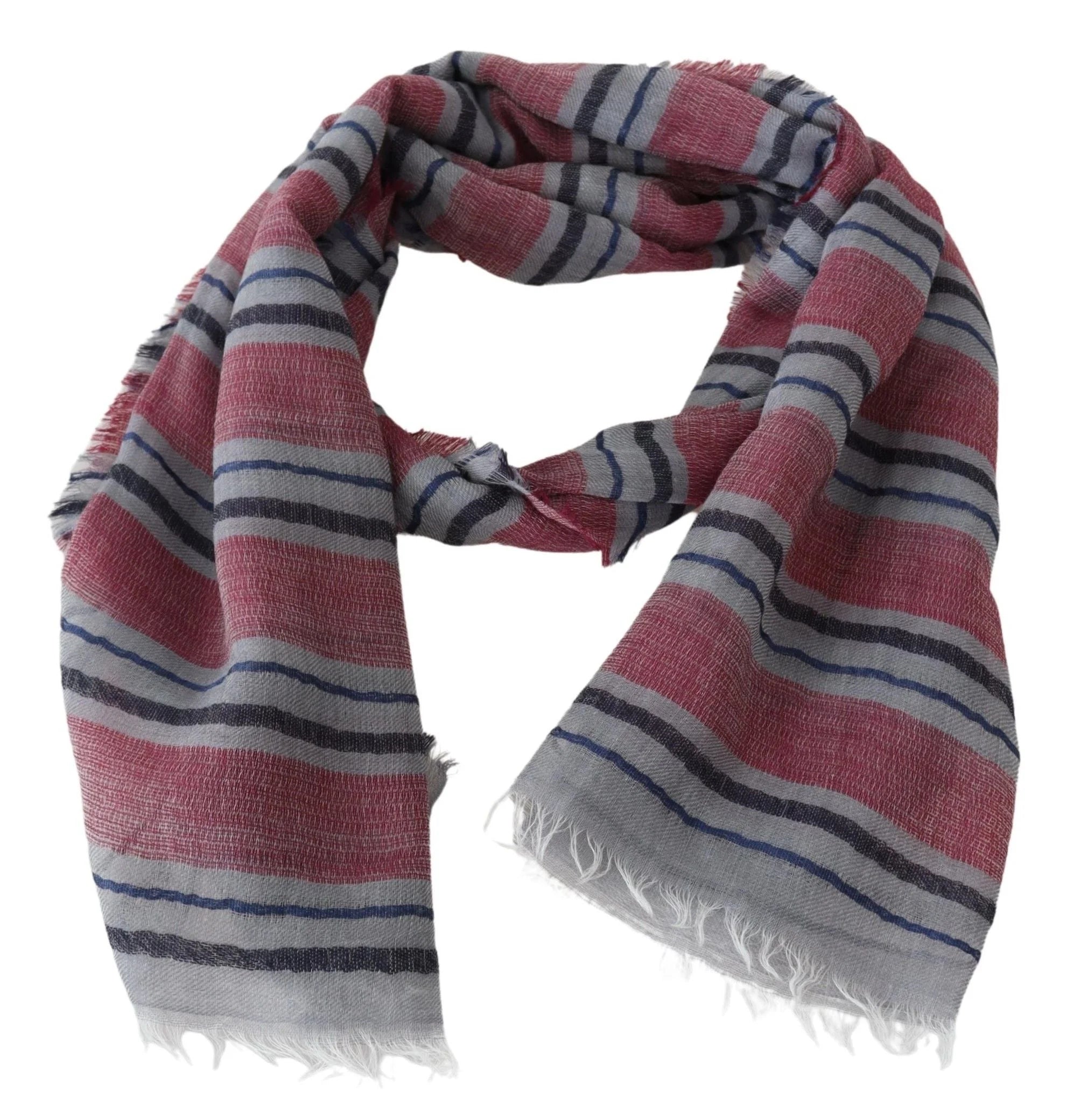 Missoni Multicolor Striped Wool Blend Unisex Neck Wrap Scarf - Scarves & Shawls