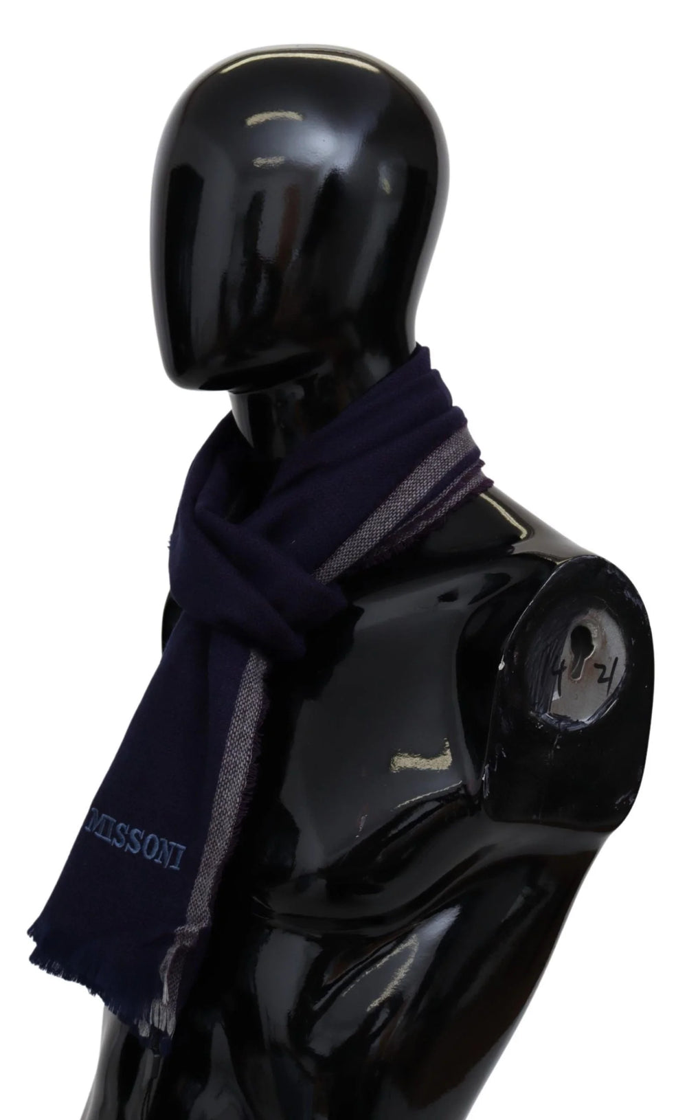 Missoni Multicolor Striped Wool Unisex Wrap Fringes Scarf - Scarves & Shawls