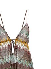 Missoni Multicolor Viscose Long Dress - IT44