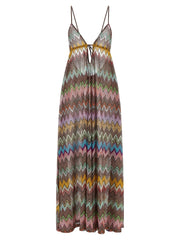 Missoni Multicolor Viscose Long Dress - IT44