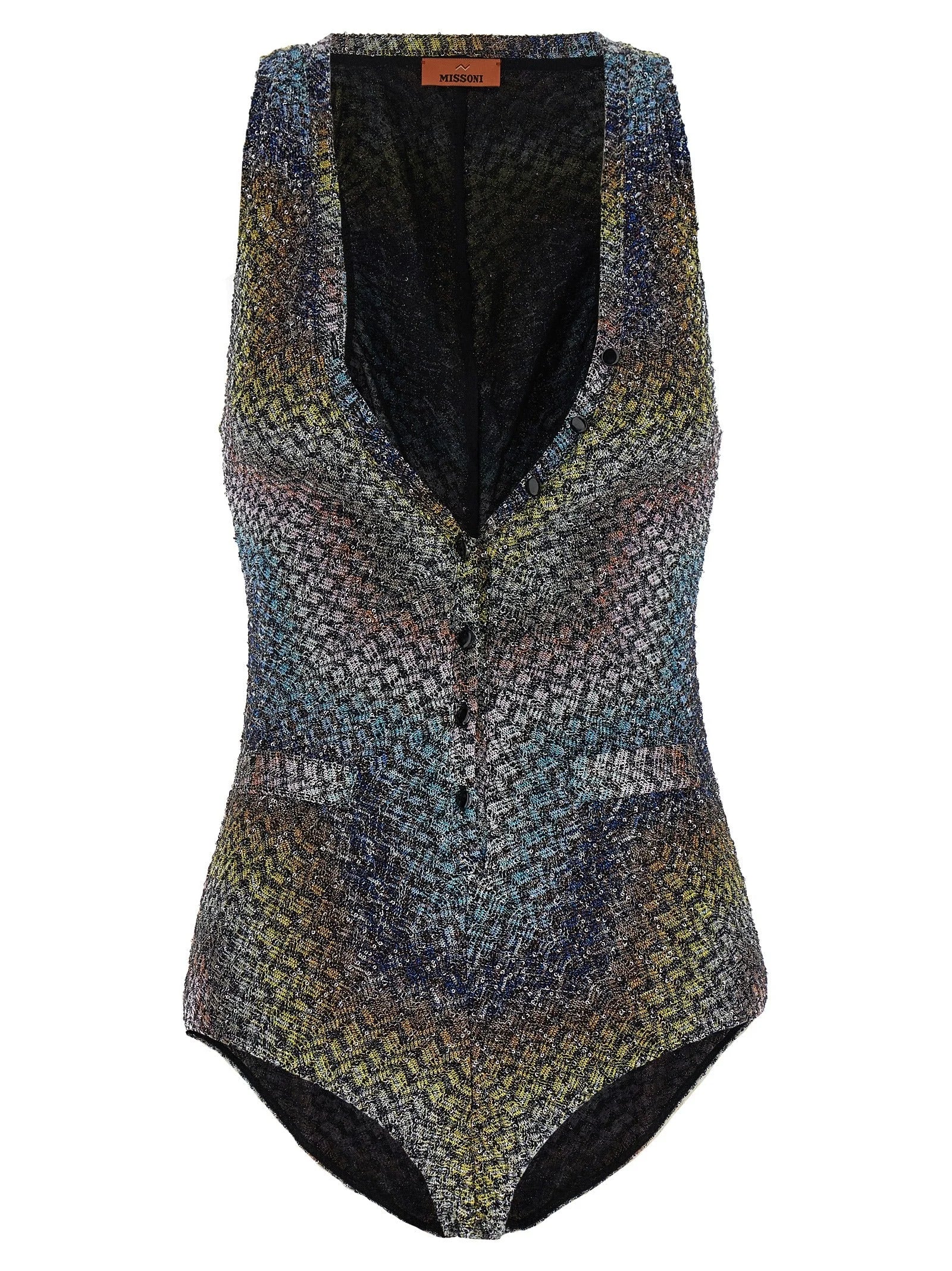 Missoni Multicolor Viscose One-Piece Swimsuit - IT 40
