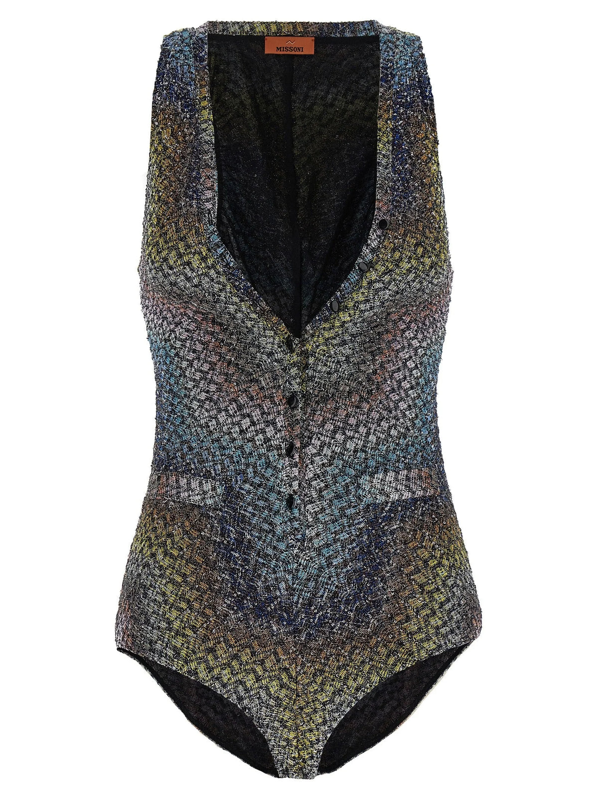 Missoni Multicolor Viscose One-Piece Swimsuit - IT 40