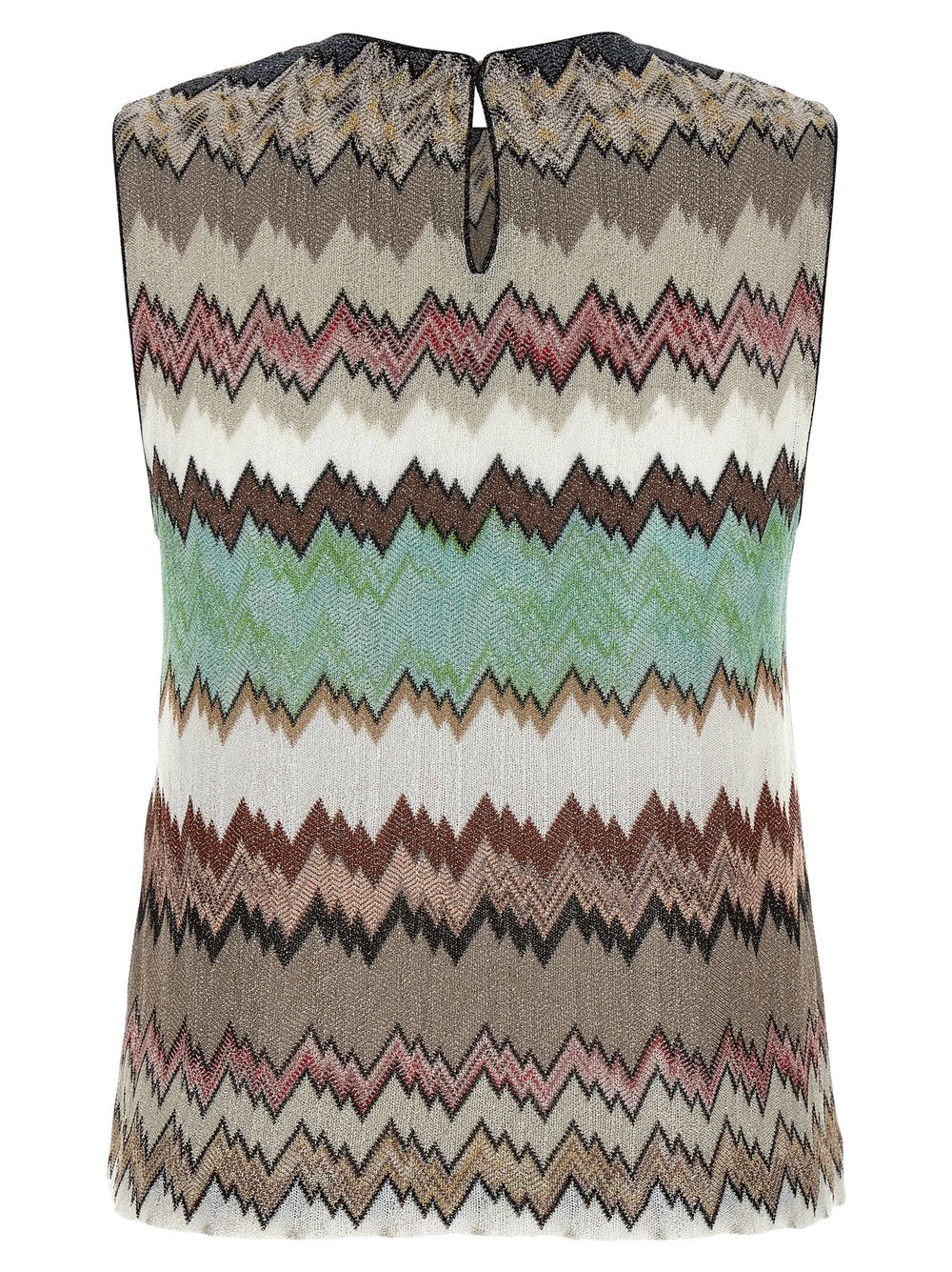 Missoni Multicolor Viscose Sleeveles T-Shirt - IT44