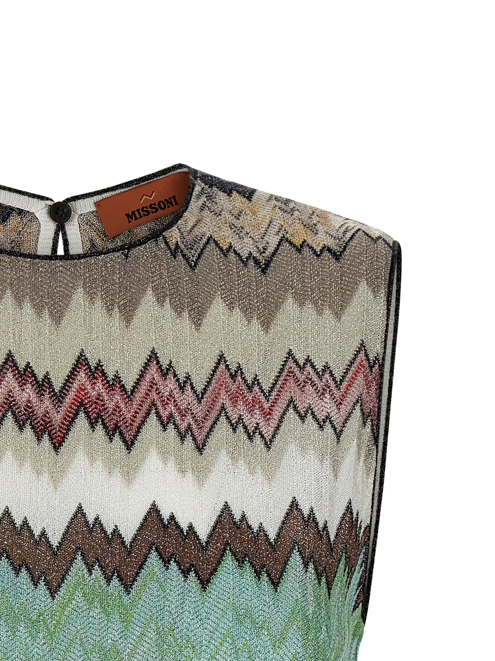 Missoni Multicolor Viscose Sleeveles T-Shirt - IT44