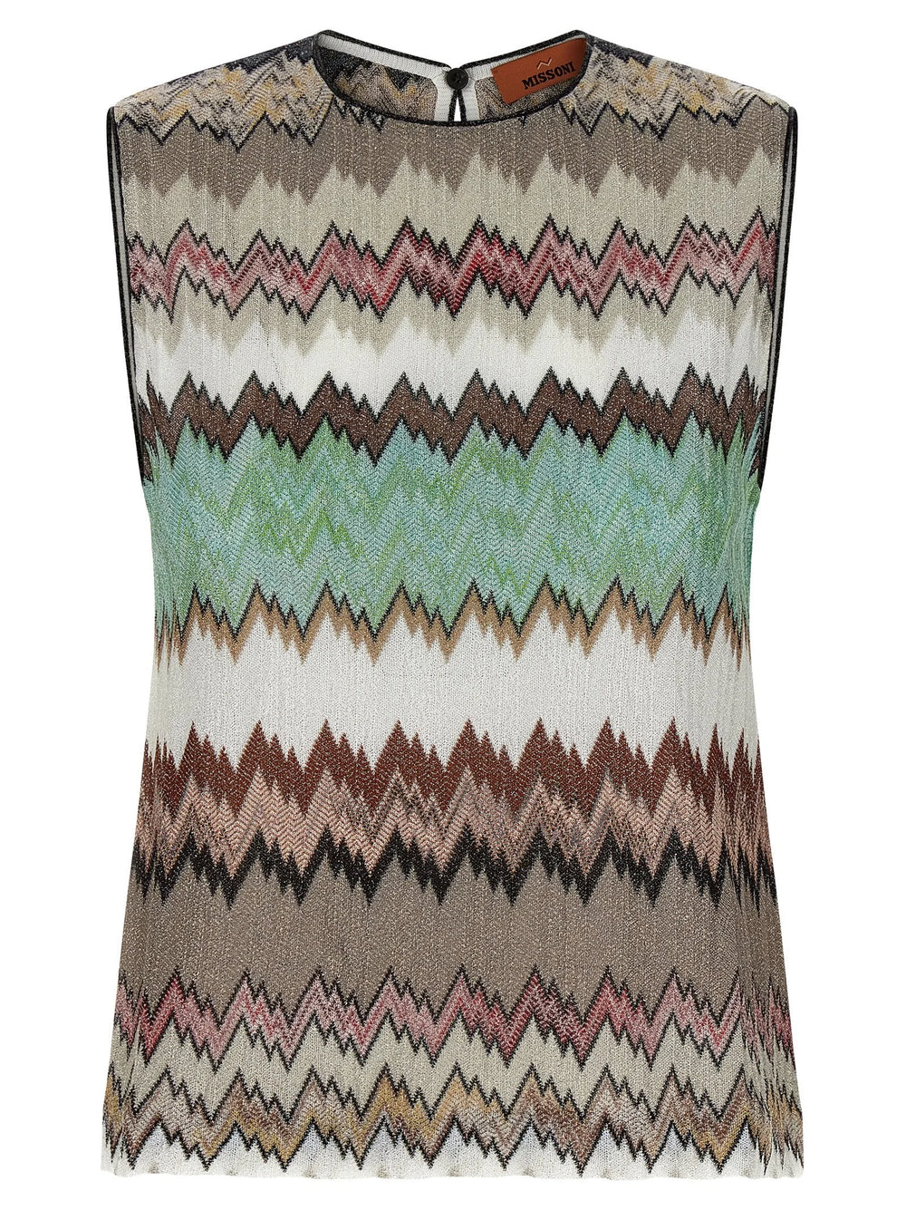 Missoni Multicolor Viscose Sleeveles T-Shirt - IT44