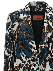 Missoni Multicolor Wool Coat - IT44