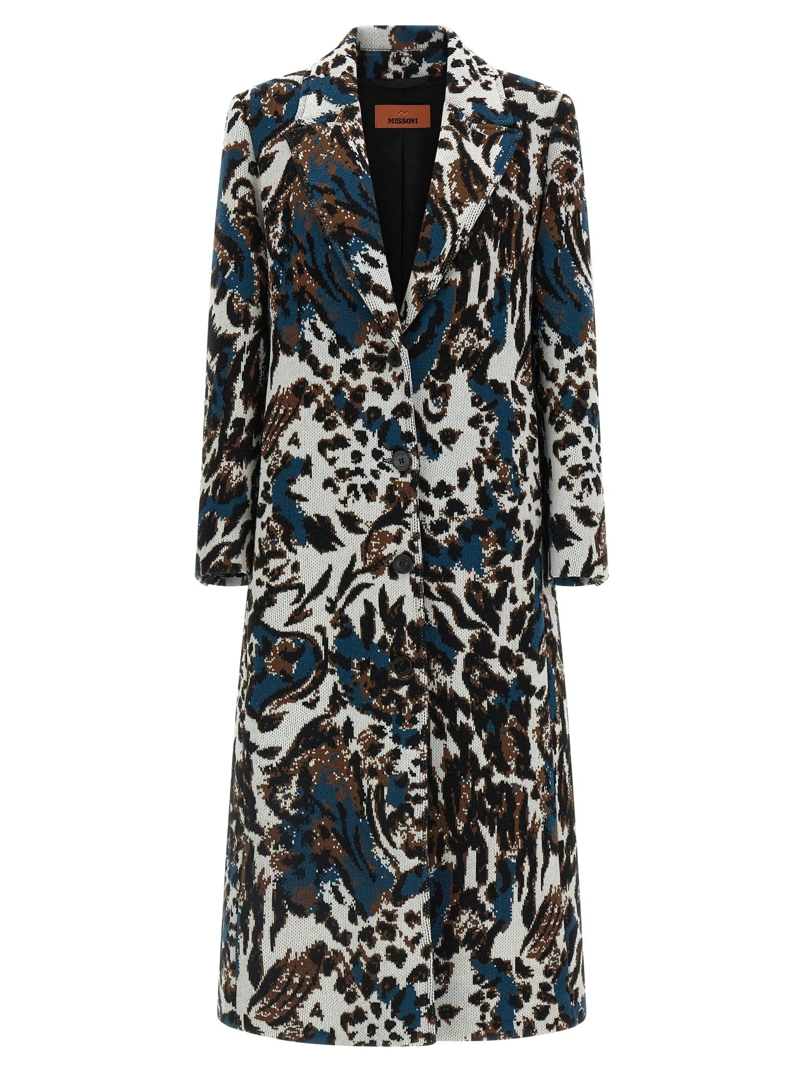 Missoni Multicolor Wool Coat - IT44
