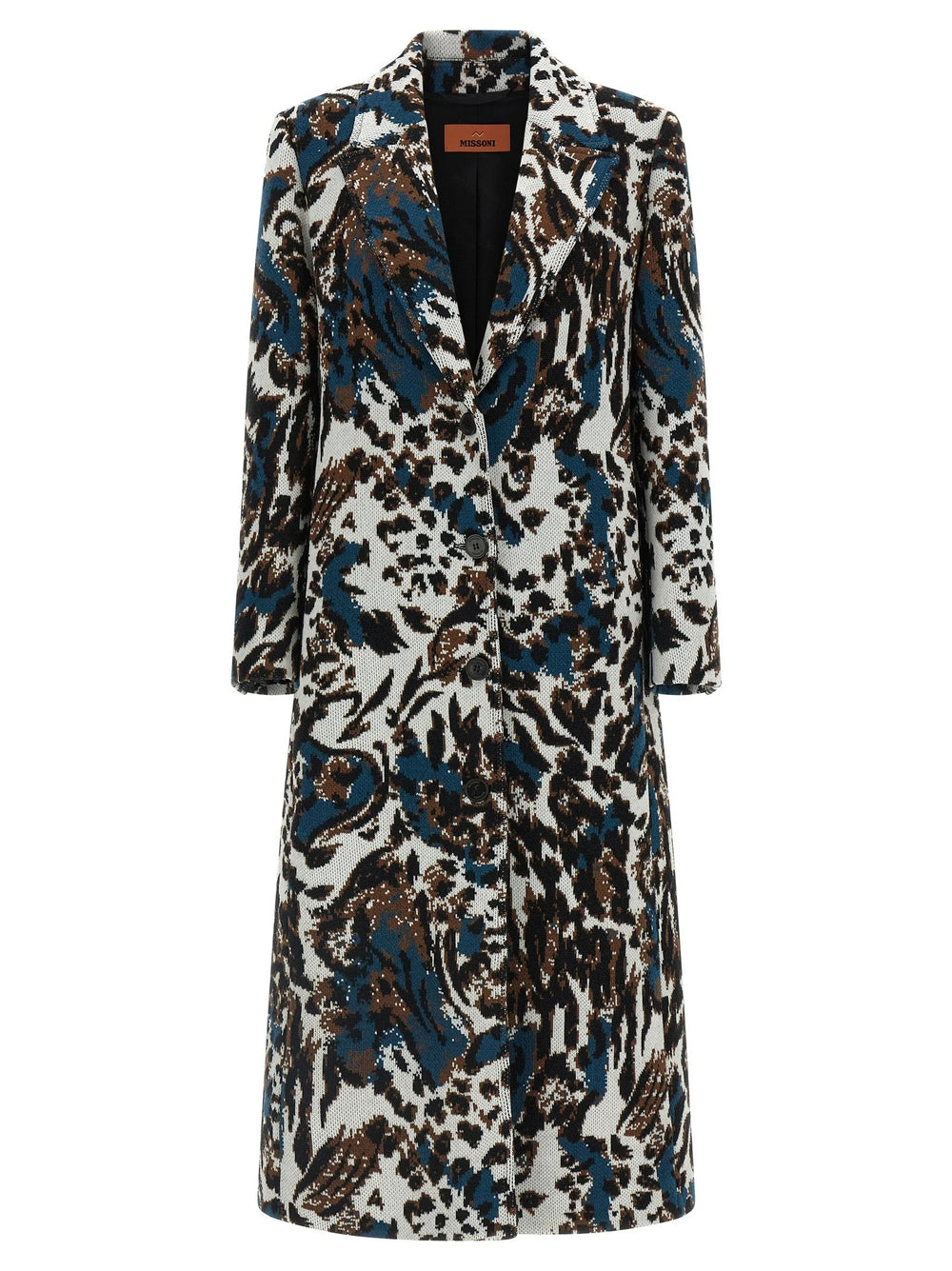 Missoni Multicolor Wool Coat - IT44