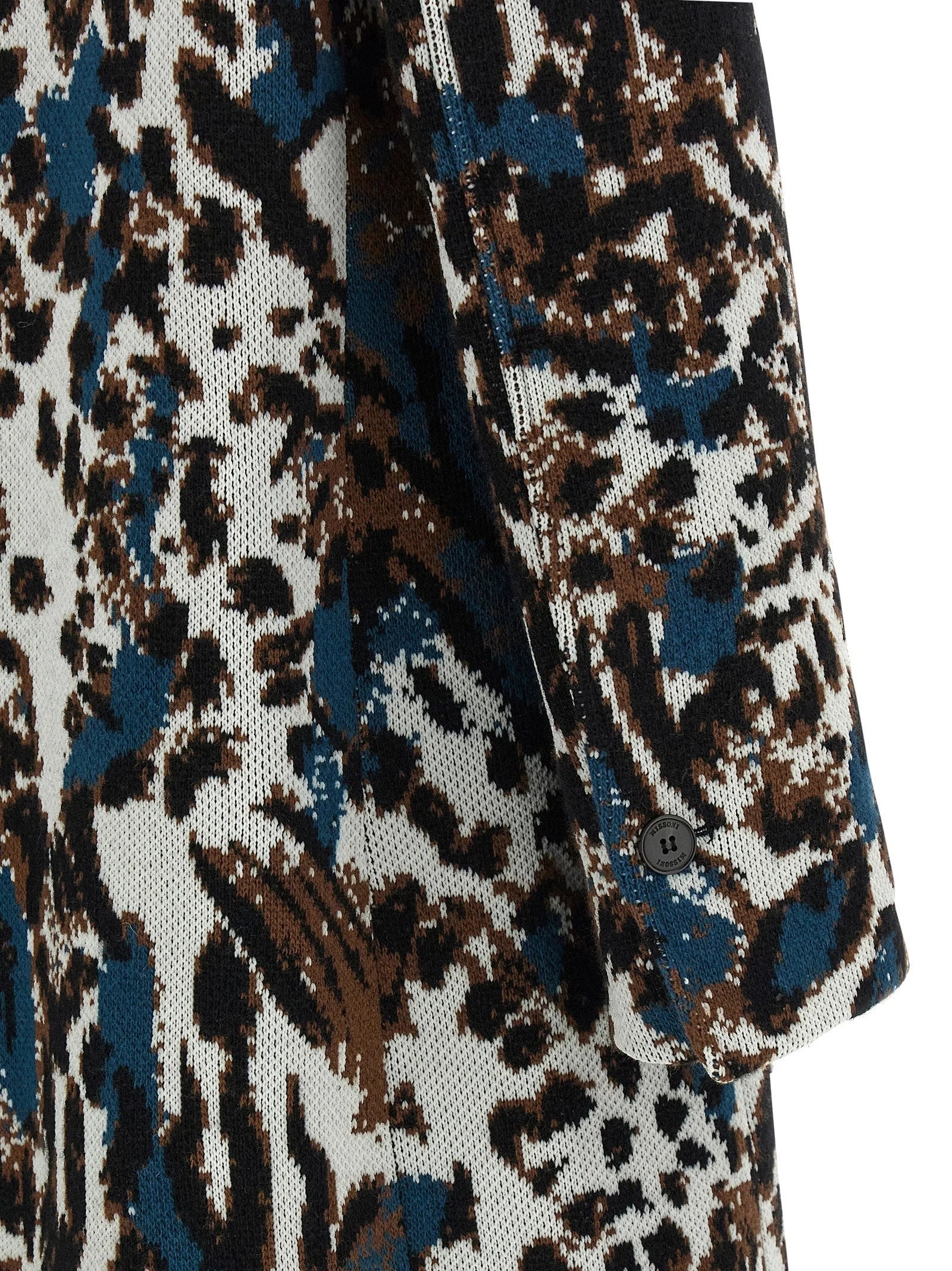 Missoni Multicolor Wool Coat - IT44