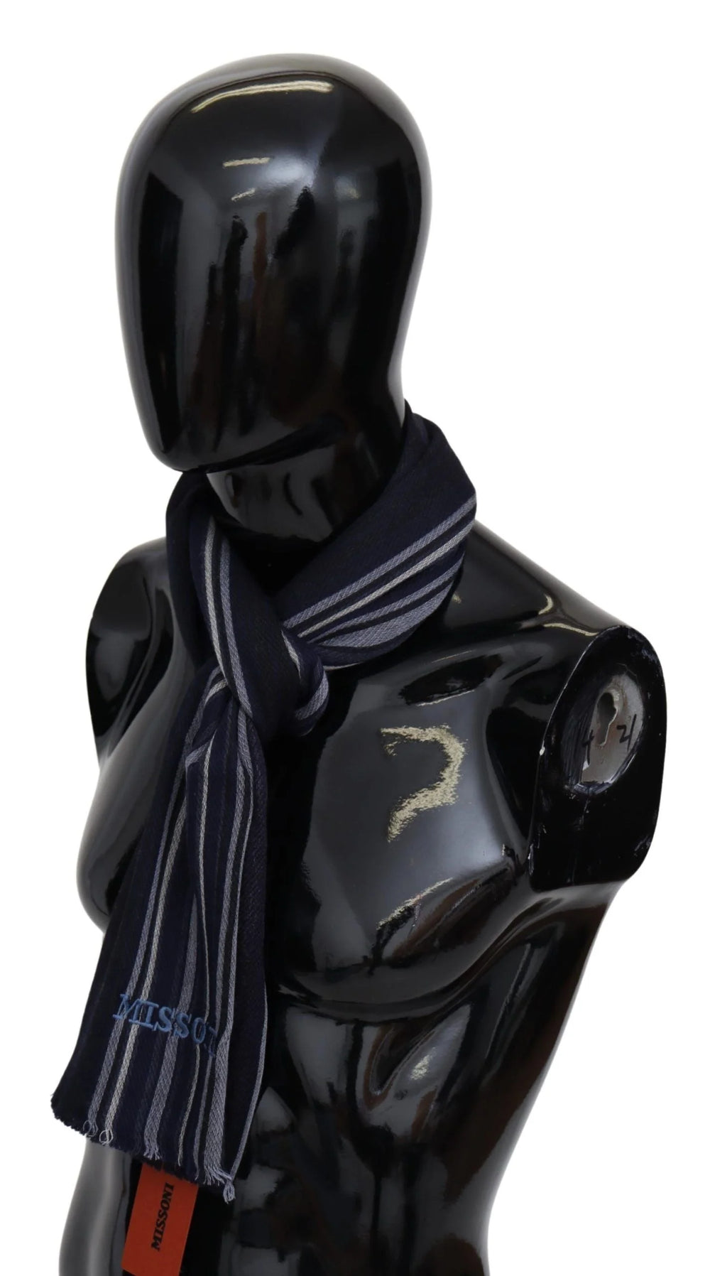 Missoni Multicolor Wool Striped Unisex Wrap Fringes Shawl - Scarves & Shawls