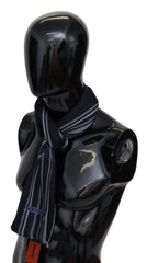 Missoni Multicolor Wool Striped Unisex Wrap Fringes Shawl - Scarves & Shawls