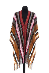 Missoni Multicolor Wool Women Poncho - Unisex - Ponchos