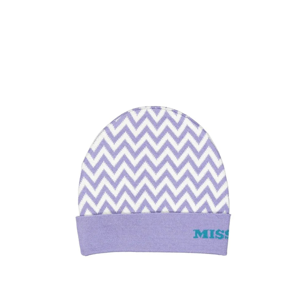 Missoni Purple Wool Beanie - UNI