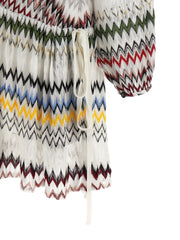 Missoni White Viscose Short Dress