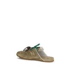 Miu Miu Beige Calf Leather Bos Taurus Athletic Sneakers - EU40/US10