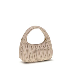 Miu Miu Beige Calf Leather Bos Taurus Handbag