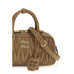 Borsa Miu Miu in vitello beige Bos Taurus
