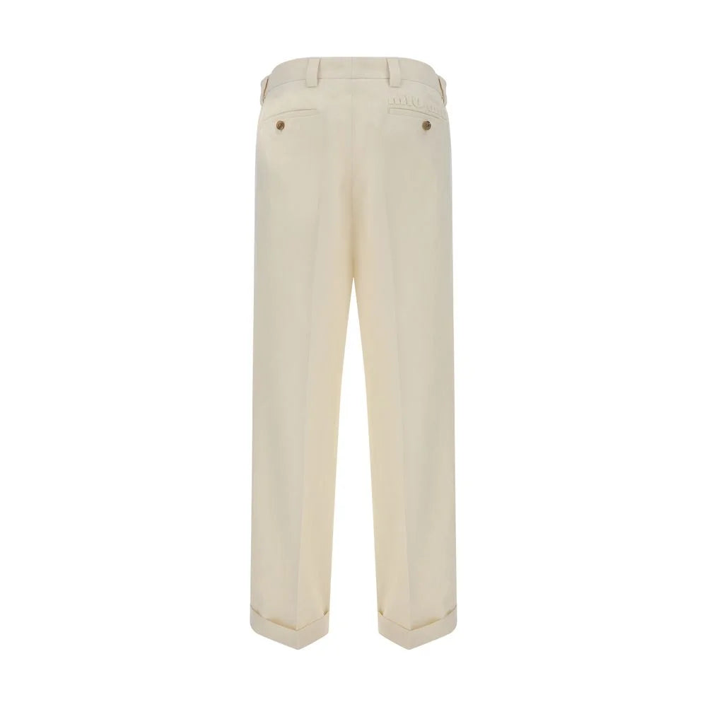 Miu Miu Beige Cotton Casual Pants - IT40 | M