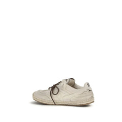 Miu Miu Beige Cotton Platform Sneakers - EU41/US11