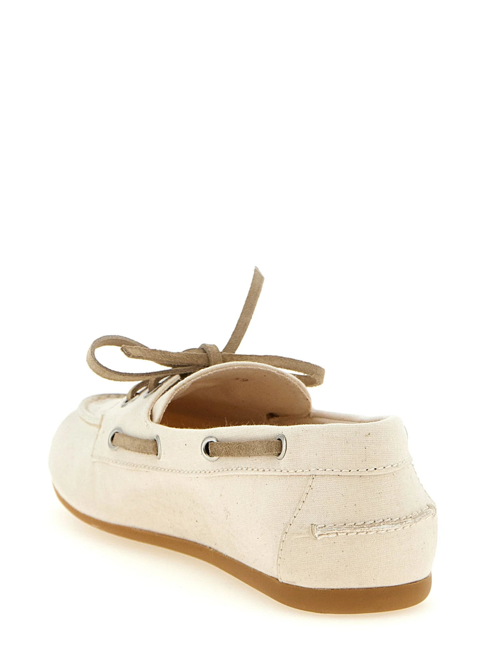 Miu Miu Beige Cotton Slip-On Loafers - EU40/US10