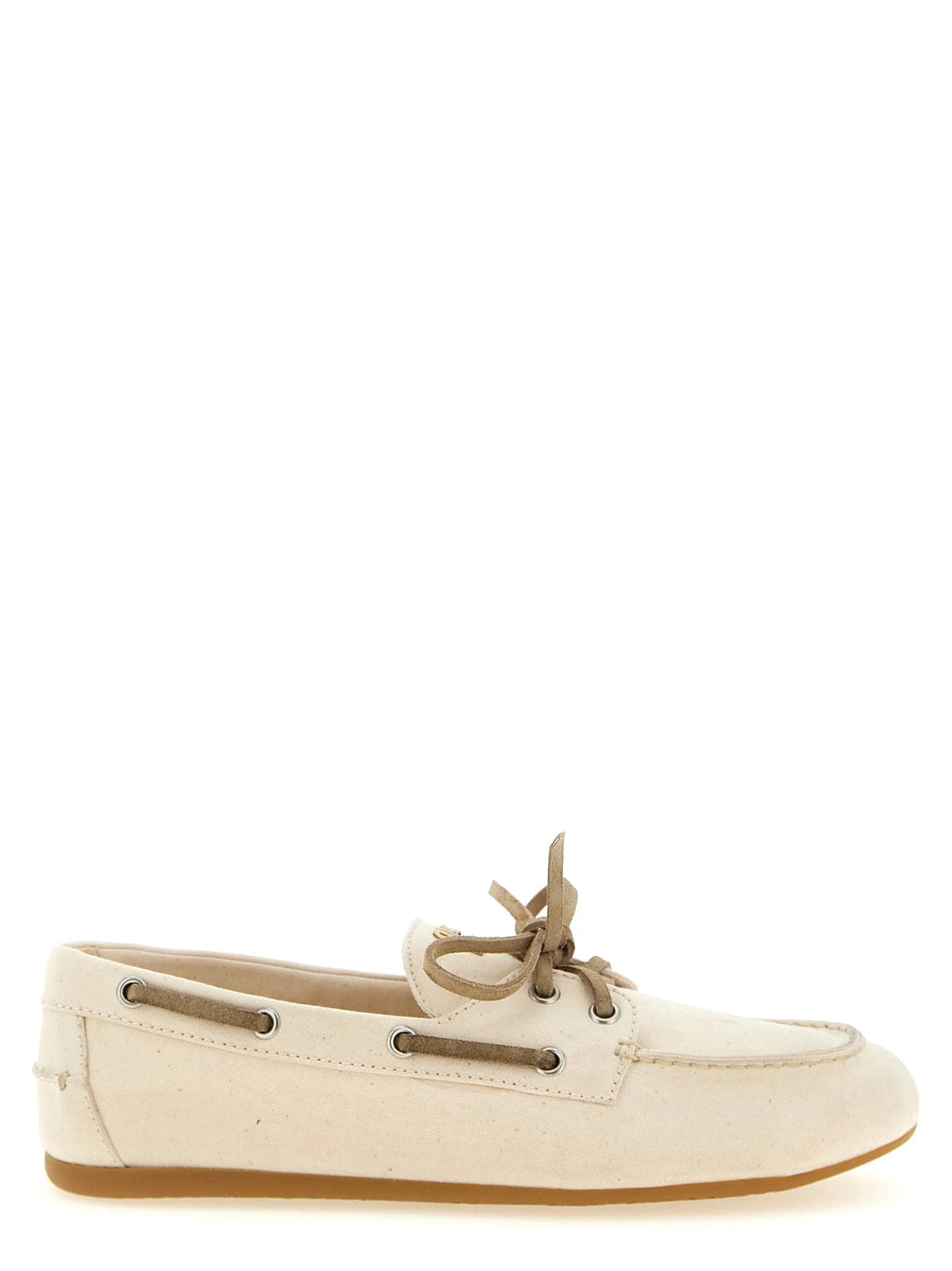 Miu Miu Beige Cotton Slip-On Loafers - EU40/US10