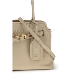 Miu Miu Beige Lamb Ovis Aries Aries Handbag