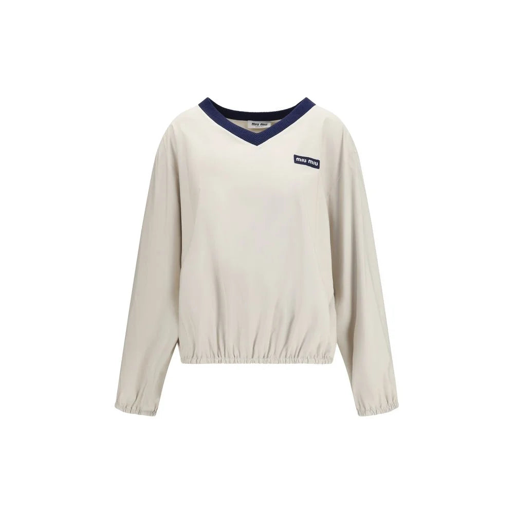 Miu Miu Beige Recycled Polyester Sweatshirt - IT40 | M
