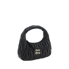 Miu Miu Black Calf Leather Bos Taurus Handbag