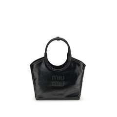 Miu Miu Black Calf Leather Bos Taurus Handbag