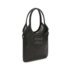 Miu Miu Black Calf Leather Bos Taurus Handbag
