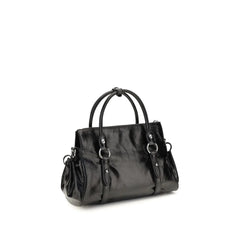 Miu Miu Black Calf Leather Bos Taurus Handbag