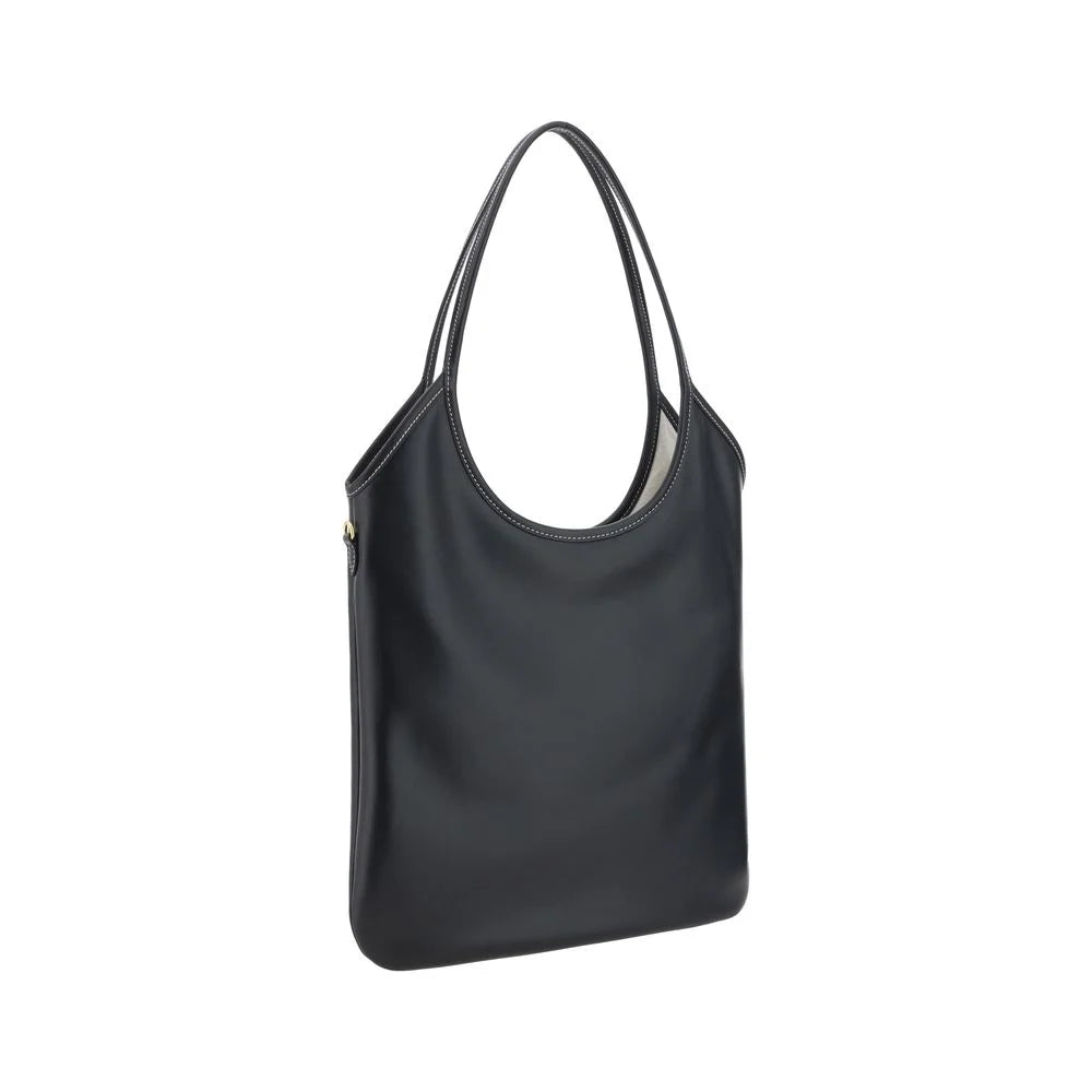 Miu Miu Black Calf Leather Bos Taurus Shoulder Bag