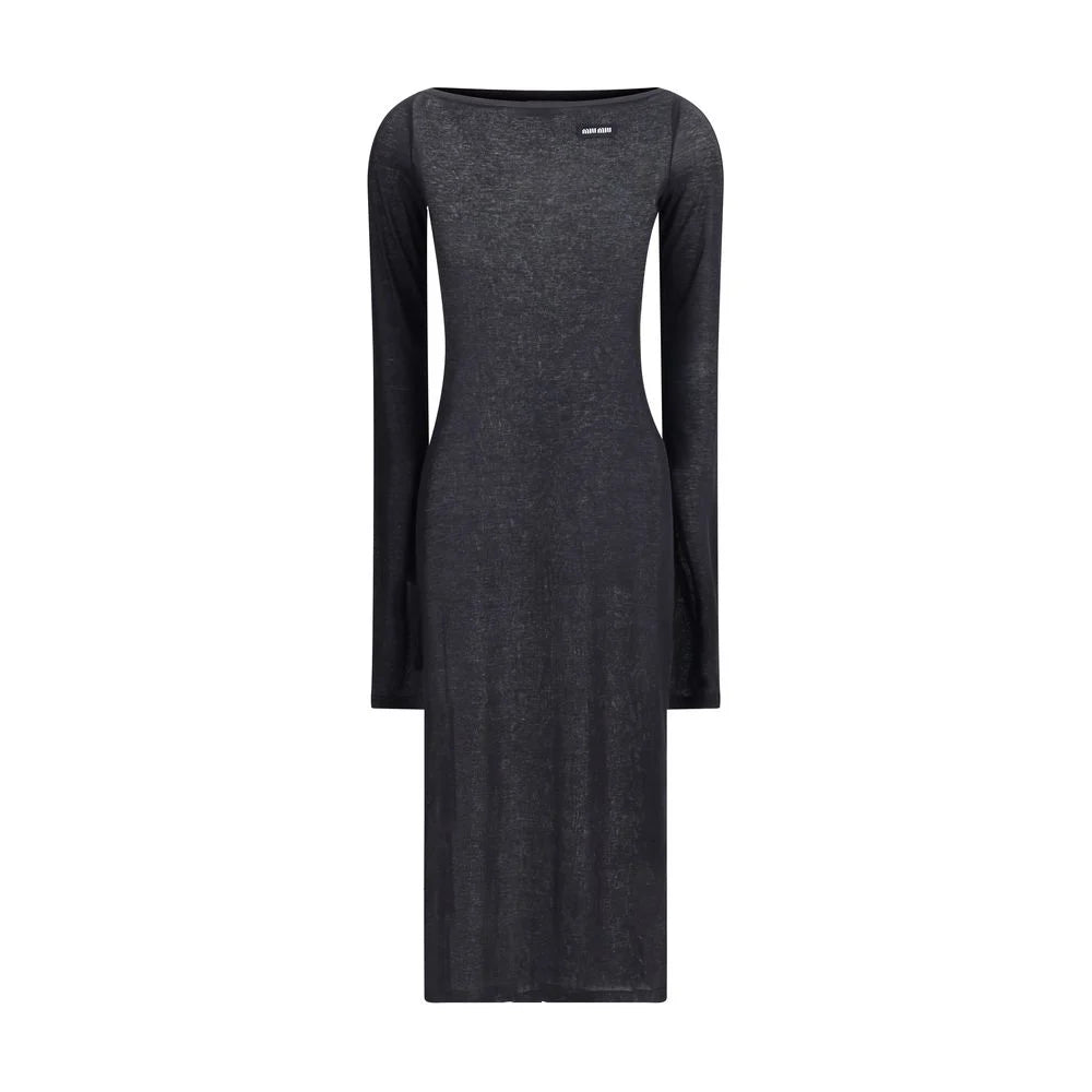 Miu Miu Black Cotton Casual Dress - IT40 | M