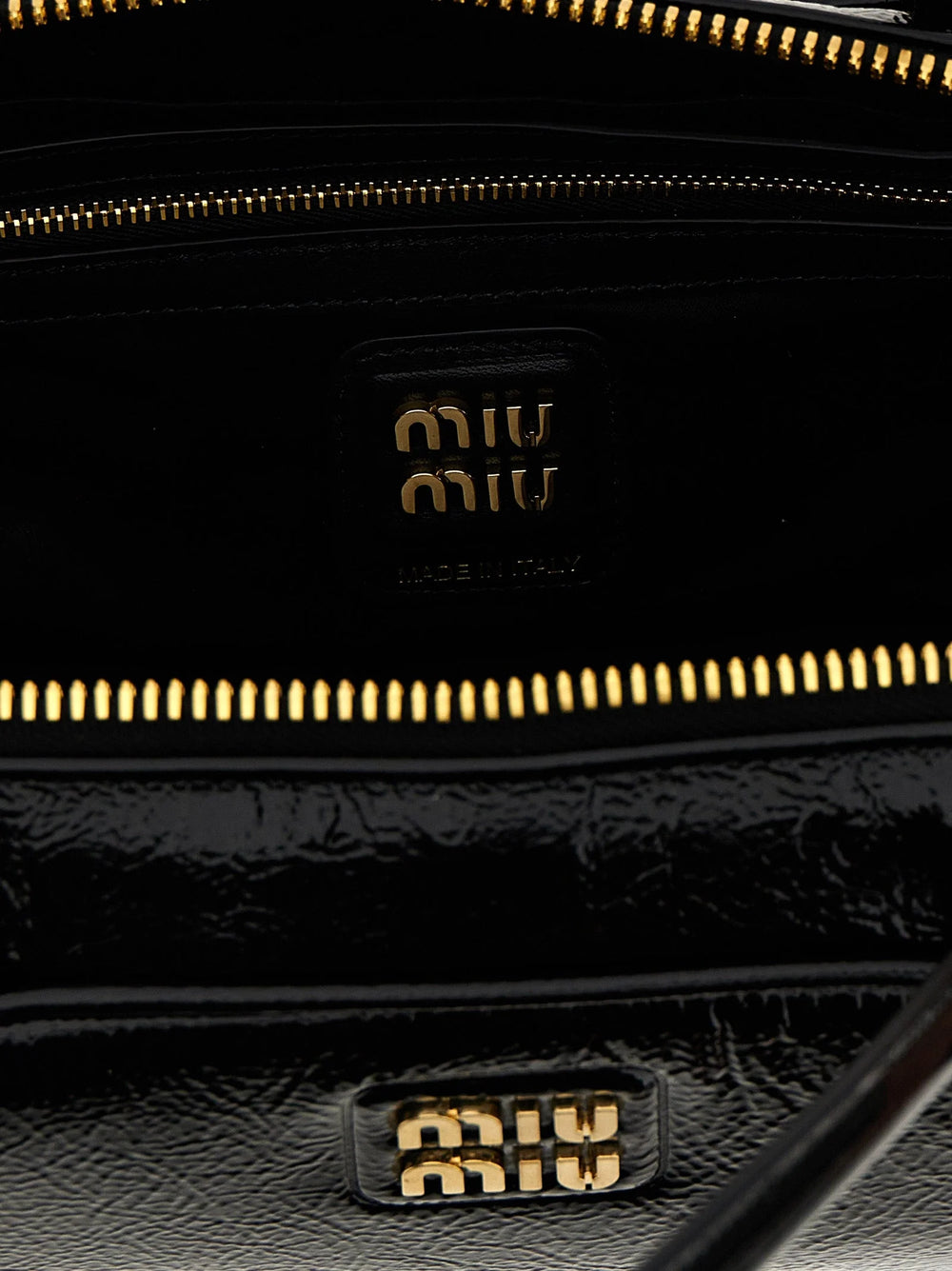Miu Miu Black Lamb Leather Handbag