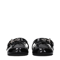 Miu Miu Black Leather Ballet Flats - EU39/US9