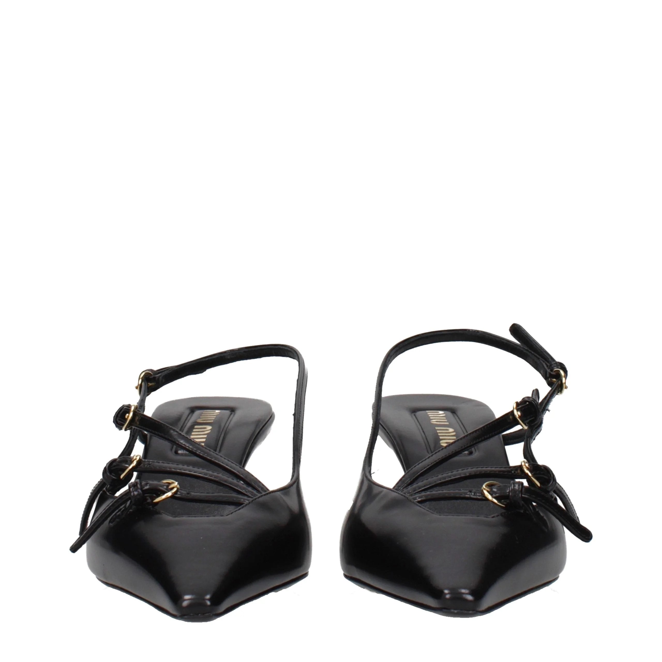 Miu Miu Black Leather High Heel Pumps - EU40/US10