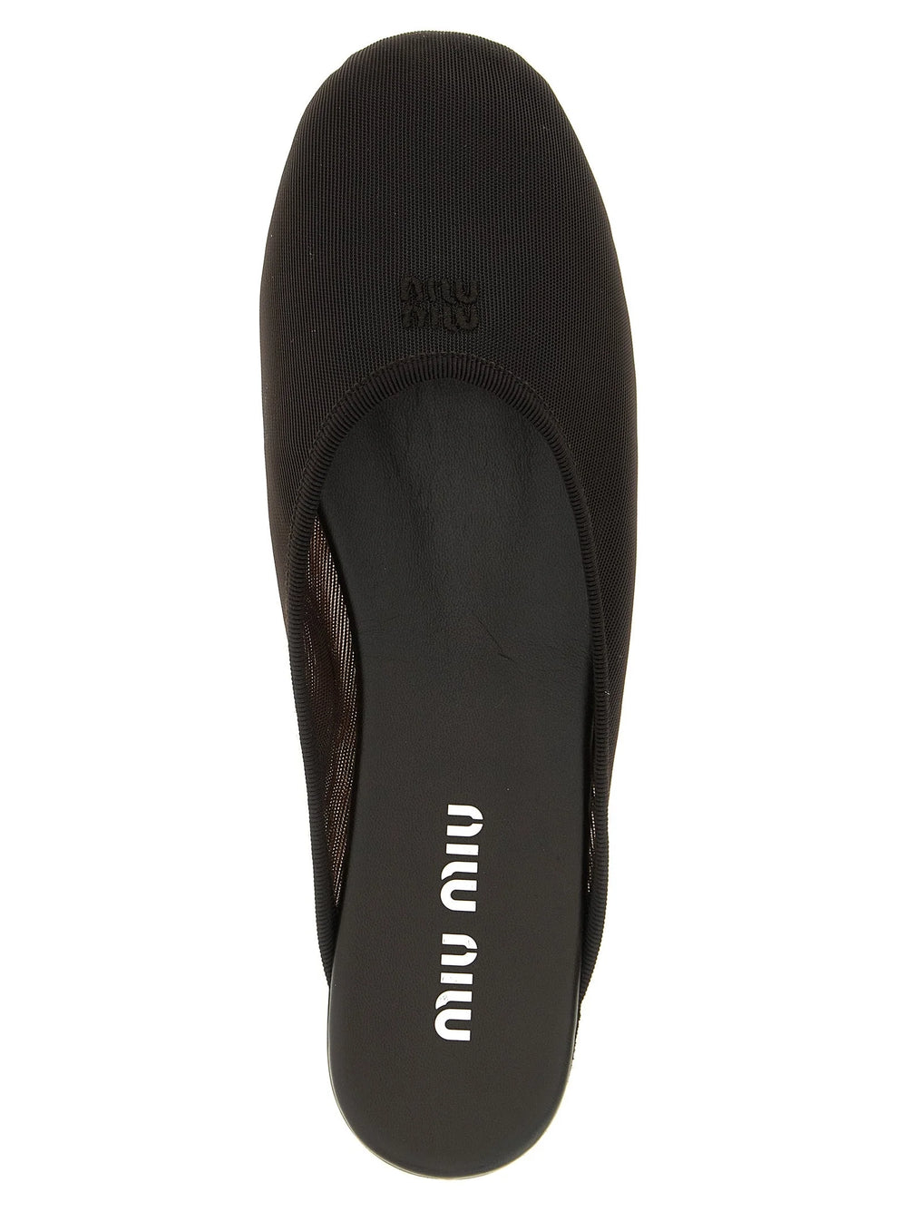 Miu Miu Black Recycled Polyester Flats - EU36/US6