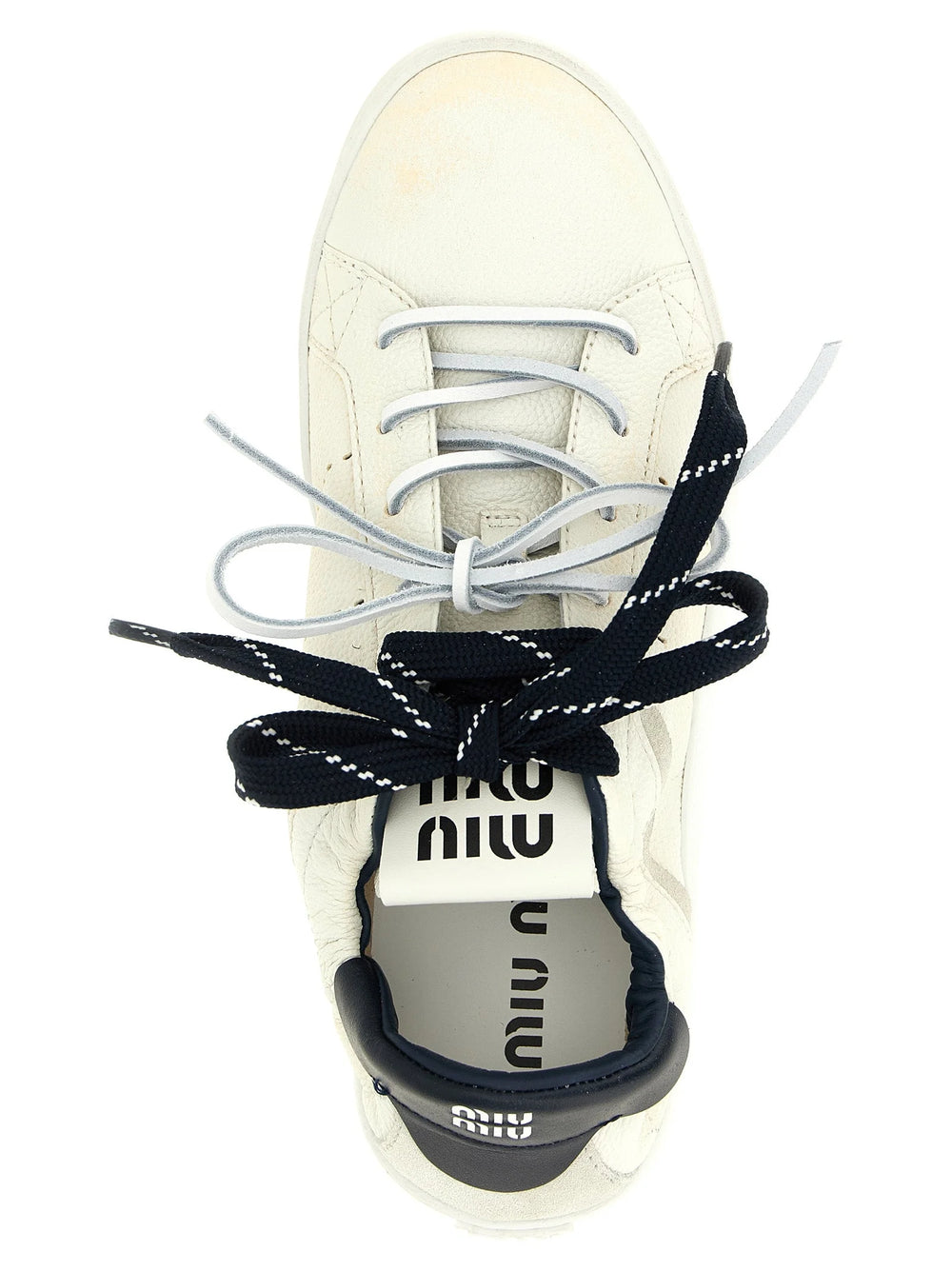 Miu Miu Blue Calfskin Sneakers - EU35.5/US5.5