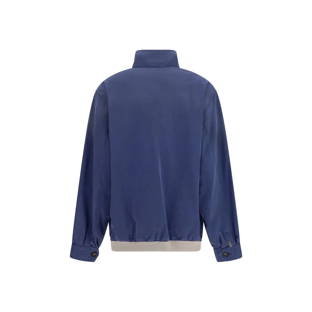 Miu Miu Blue Cotton Bomber - IT38 | S
