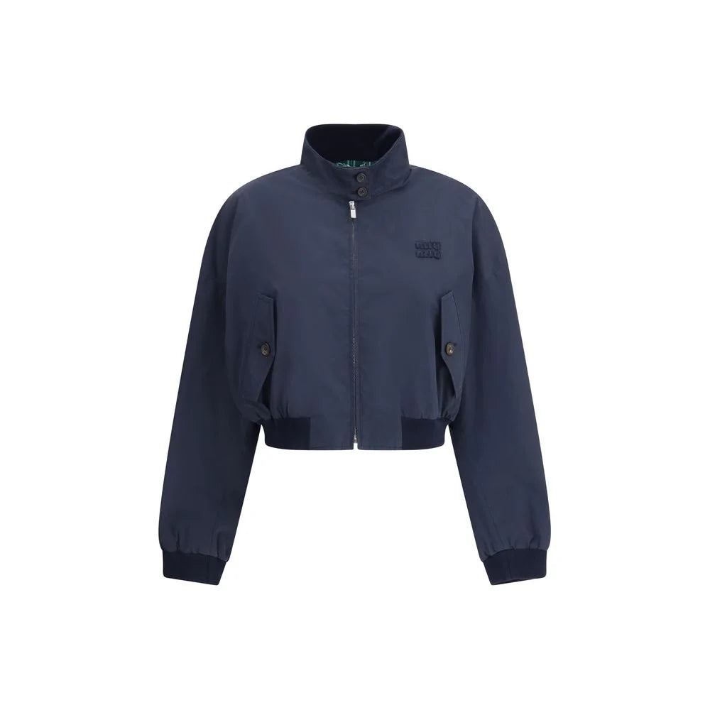 Miu Miu Blue Cotton Bomber - IT42 | L