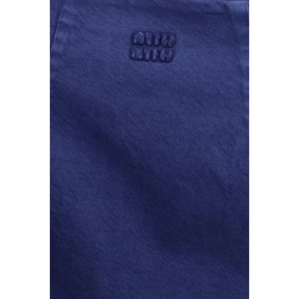 Miu Miu Blue Cotton Casual Dress - IT40 | M