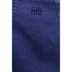 Miu Miu Blue Cotton Casual Dress - IT40 | M