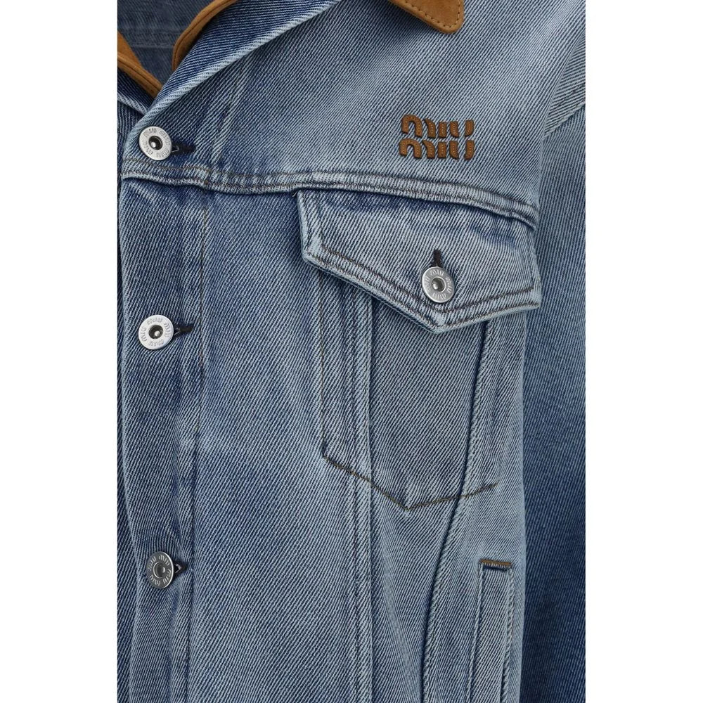 Miu Miu Blue Cotton Denim Jacket - IT40 | M