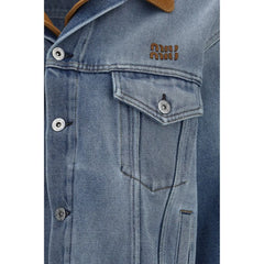 Miu Miu Blue Cotton Denim Jacket - IT40 | M