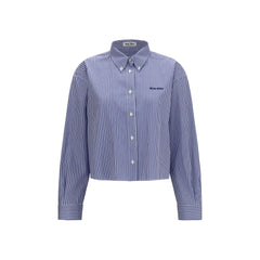 Miu Miu Blue Cotton Dress Shirt - IT40 | M