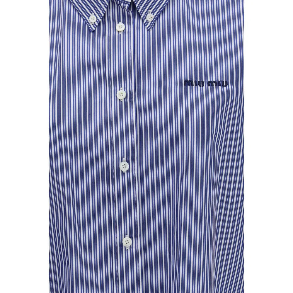 Miu Miu Blue Cotton Dress Shirt - IT40 | M