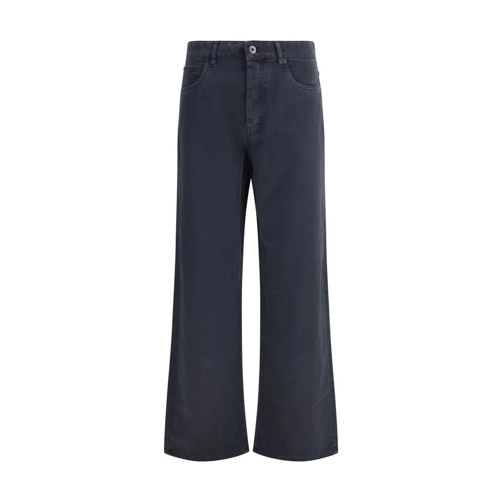 Miu Miu Blue Cotton Flared Jeans - 26