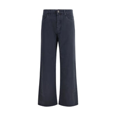 Miu Miu Blue Cotton Flared Jeans - 26